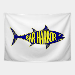 Bar Harbor Maine Fishing Tuna Fish Tapestry