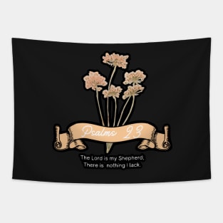 The Lord is my Shepherd Vintage Vibes Psalm 23 Tapestry