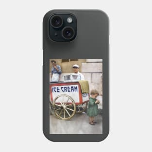 Italy, San Severo. Ice Cream Cart, 1944 Phone Case