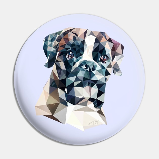 Boxer (Low Poly) Pin by lunaroveda