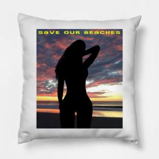 Save Our Beaches Pillow