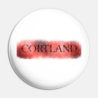 Floral Cortland Watercolor Pin