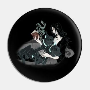 Hades and Cerebus at Home Pin