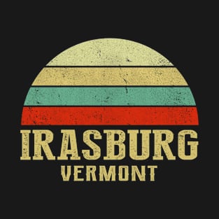 IRASBURG VERMONT Vintage Retro Sunset T-Shirt