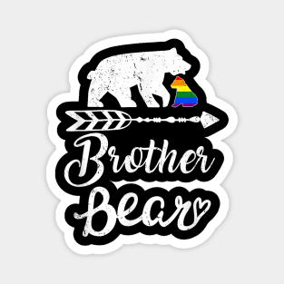 Brother Bear Lgbt Christmas Rainbow Pride Gay Lesbian Magnet
