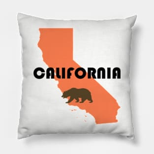 California (Bear and State) Pillow