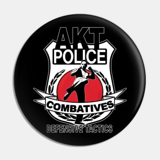 AKT Police Combatives - White Badge Pin