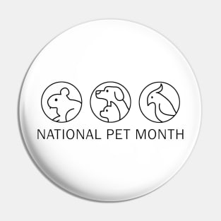 National Pet Month Pin