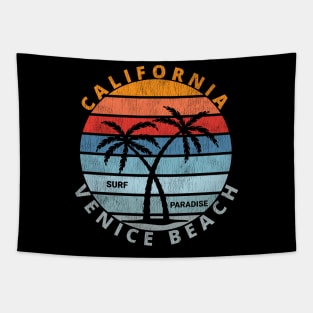 California Surf Paradise Vintage Tapestry