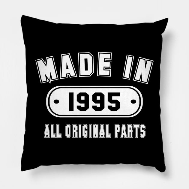 Made In 1995 All Original Parts Pillow by PeppermintClover