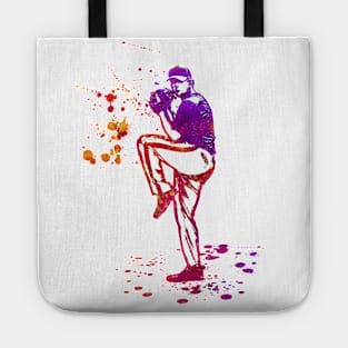 Baseball Pitcher in Windup position - a02 Tote
