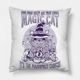 MAGIC CAT - lines Pillow