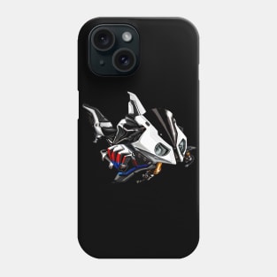 BMW S1000RR Shark White Blue & Red Phone Case