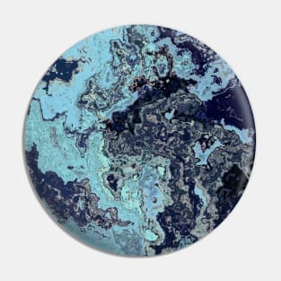 Blue Elements Marble Pin