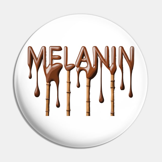 Melanin Drippin' Afrocentric Pin by Graceful Designs