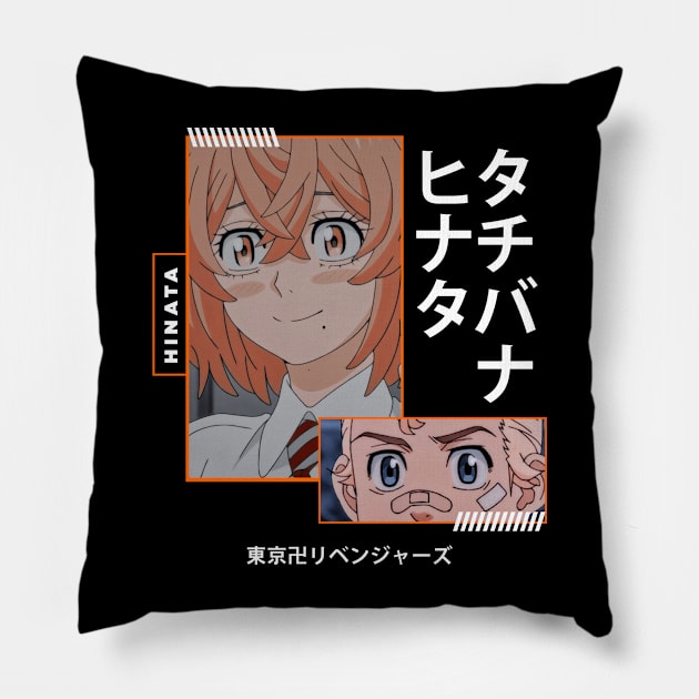 HINATA BLACK Pillow by Qalbi studio