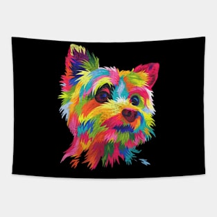 Dog cute puppy water color Tapestry