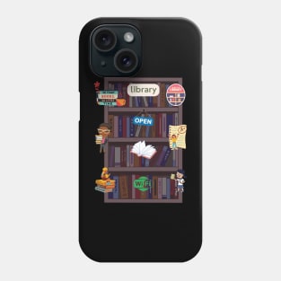 Open library , book lover Phone Case