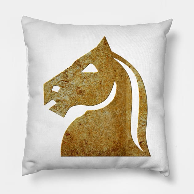 chess piece of horse Pillow by bahullah_art