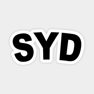 SYD Black Bold Magnet