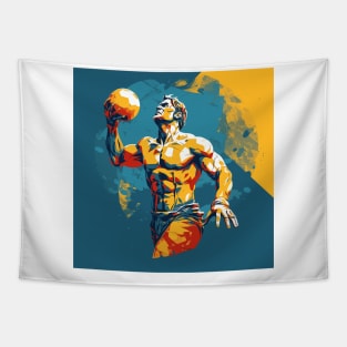 pool gladiators, waterpolo wallart v4 Tapestry