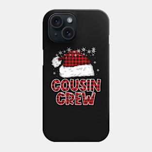 Cousin crew santa hat Christmas Pajama Kids Phone Case