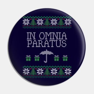 In Omnia Paratus Christmas Sweater Pin