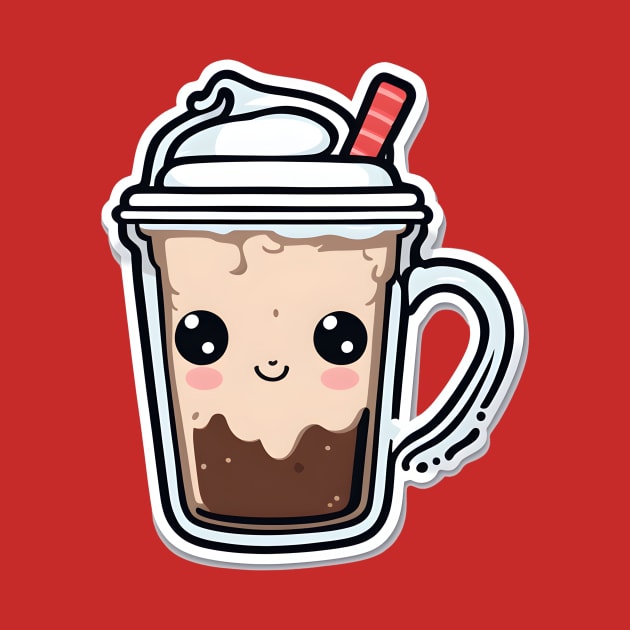 cute iced coffee by CAFFEIN