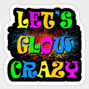 Glow die cut sticker miniz