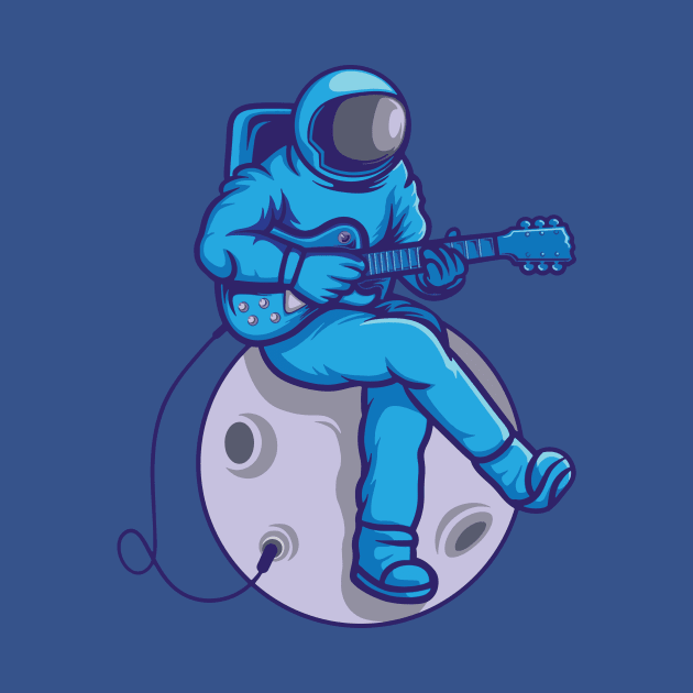 astronaut playing guitar 5 by whodi sease