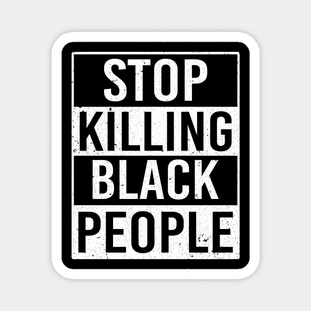 George Floyd Black Lives Matter Stop Killing Black People Magnet by Love Newyork