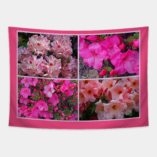 An Assembly of Azaleas Tapestry by RedHillDigital