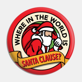 Where in the World is Santa Clause? (Red) Pin