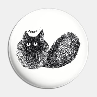 cute black cat Pin