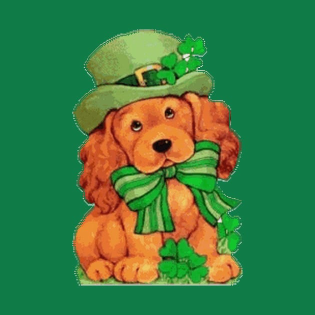 St. Patricks Day Doggy, All Stressed Up and Ready to Celebrate by born30