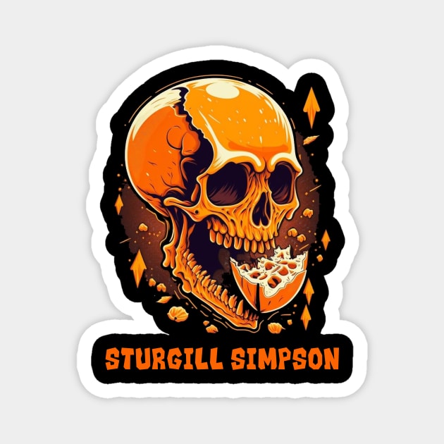 Orange Style Sturgill Simpson Magnet by Hous One