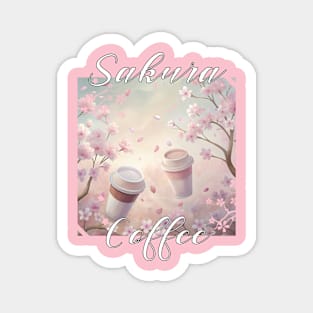 Sakura Coffee Magnet