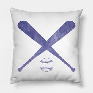 Softball Purple Pillow