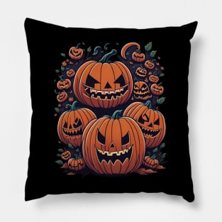 halloween pumpkins Pillow