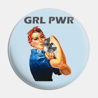 VEX ROBOTICS GIRL POWER SHIRT/STICKER/PHONECASE Pin