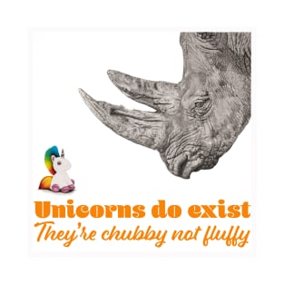 Unicorns do Exist, They're Chubby not Fluffy T-Shirt