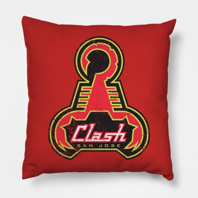 San Jose Clash Pillow by MindsparkCreative