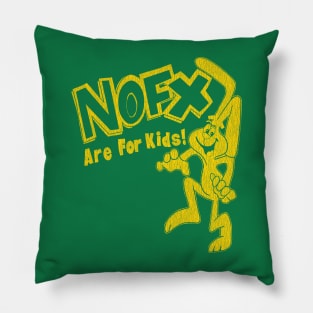 90s nofx are for kids gold Pillow