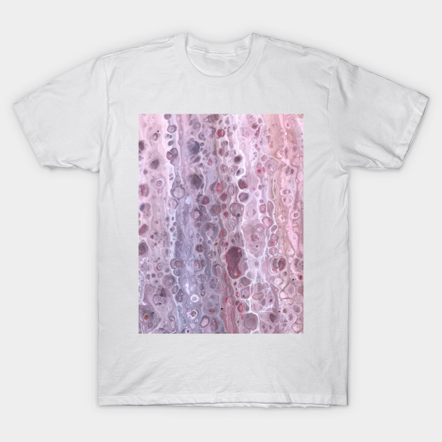 Acrylic Pour Purple Swipe Acrylic Pour Painting T Shirt