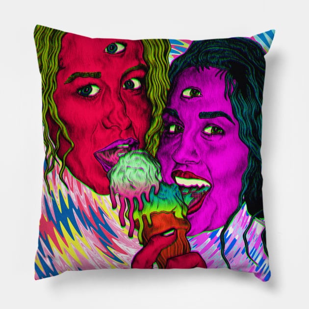 ACID ICE CREAM Pillow by OLIVER HASSELL