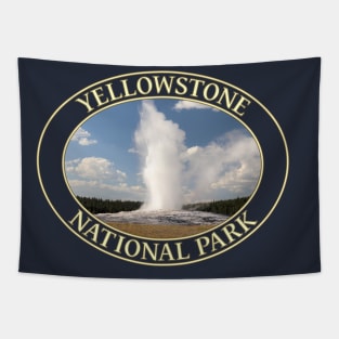 Old Faithful Geyser at Yellowstone National Park in Wyoming Tapestry