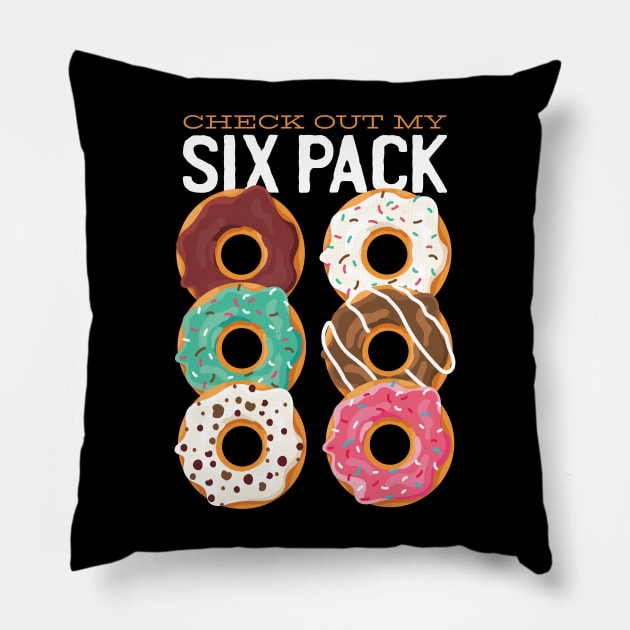 Donut Six Pack - Men's Funny Pillow by Artmmey