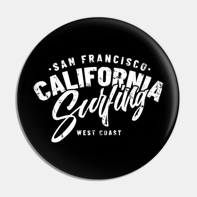 San Francisco California Surfing Pin by Aldebaran