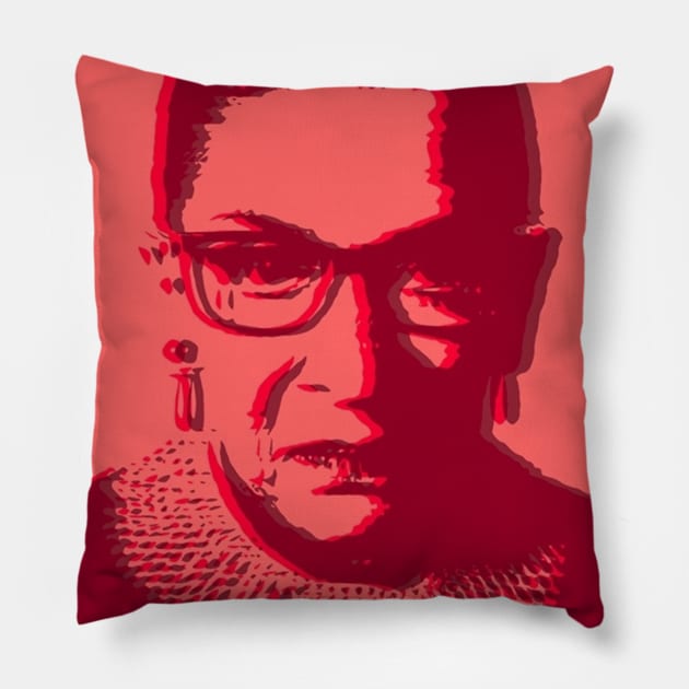 Notorious RBG I Dissent Rose Pillow by skittlemypony