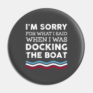 Vintage Docking The Boat Boater Lover Custome Gift Pin